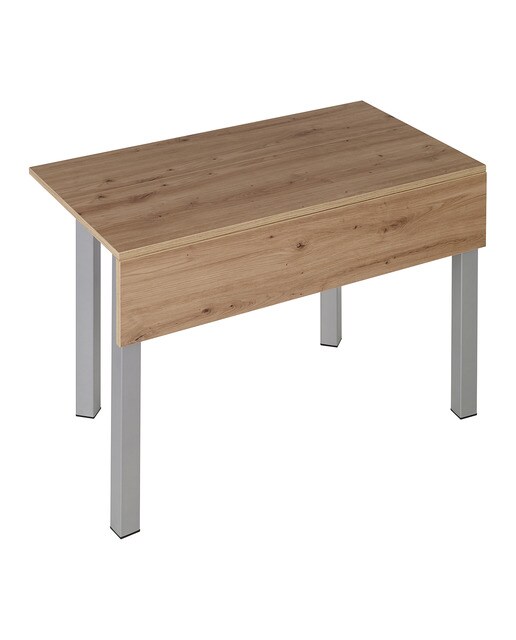 Mesa extensible laminada Scotland - Aluminio / Roble artesano Aluminio / Roble artesano-3