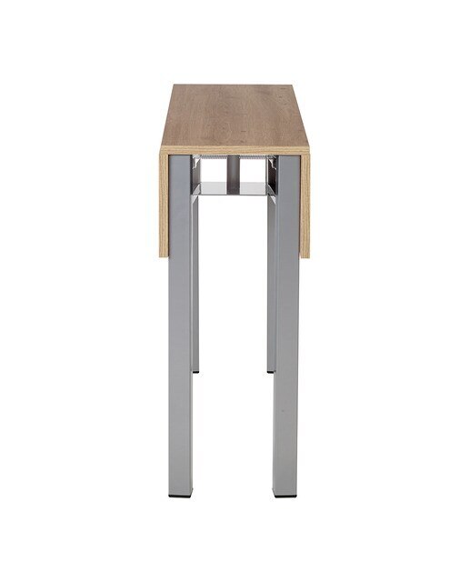 Mesa extensible laminada Scotland - Aluminio / Roble artesano Aluminio / Roble artesano-4