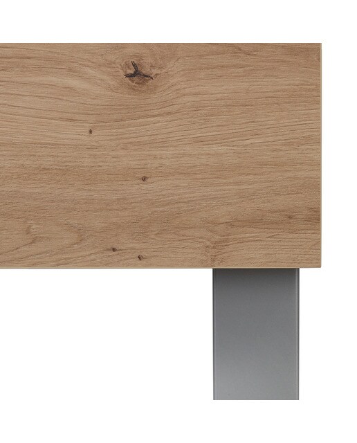Mesa extensible laminada Scotland - Aluminio / Roble artesano Aluminio / Roble artesano-6