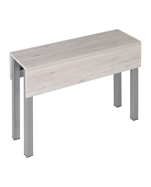 Mesa extensible laminada Scotland - Aluminio / Roble blanqueado Aluminio / Roble blanqueado-2