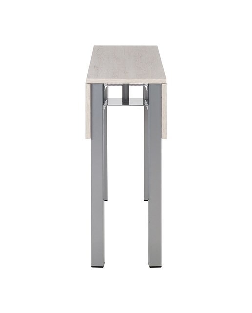 Mesa extensible laminada Scotland - Aluminio / Roble blanqueado Aluminio / Roble blanqueado-4