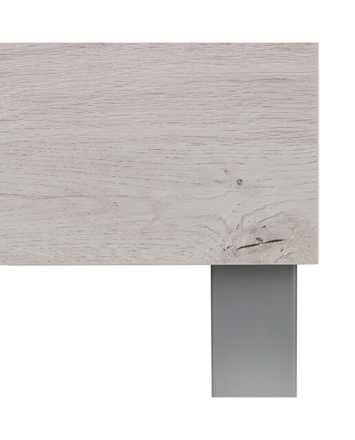 Mesa extensible laminada Scotland - Aluminio / Roble blanqueado Aluminio / Roble blanqueado-6