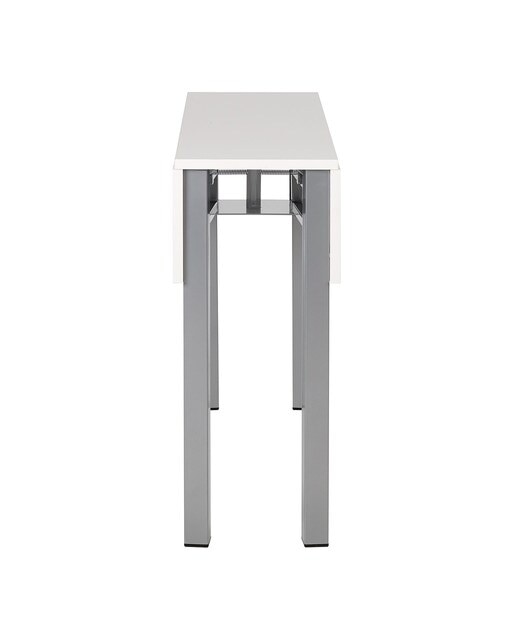 Mesa extensible laminada Scotland - Aluminio / Blanco Aluminio / Blanco-4