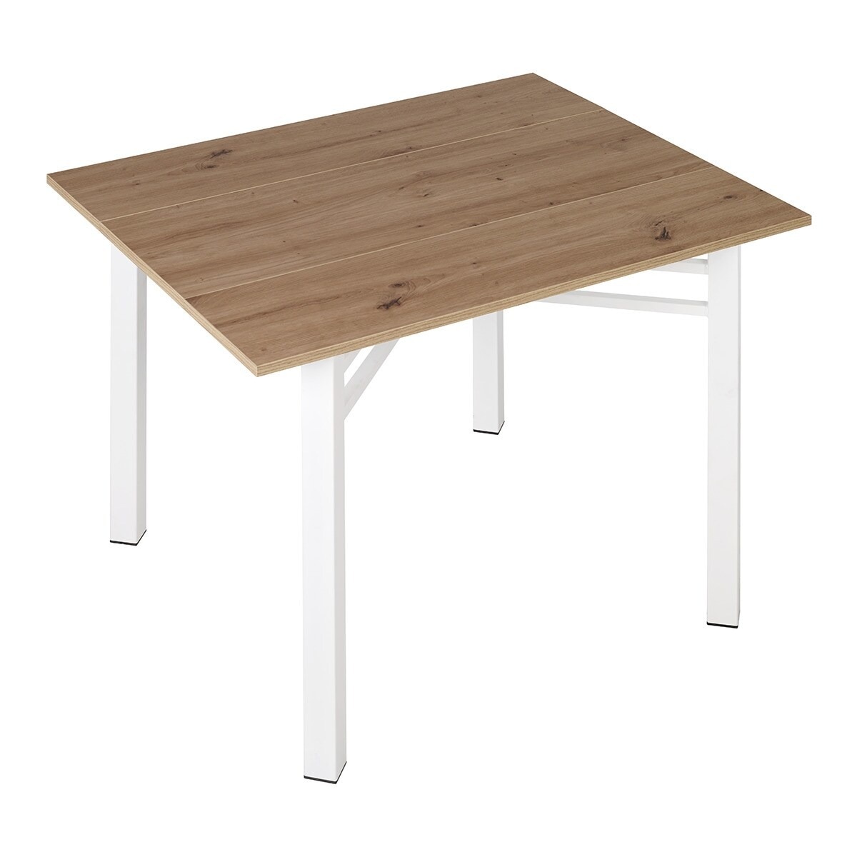 Mesa extensible laminada Scotland - Roble / Blanco Roble / Blanco-1