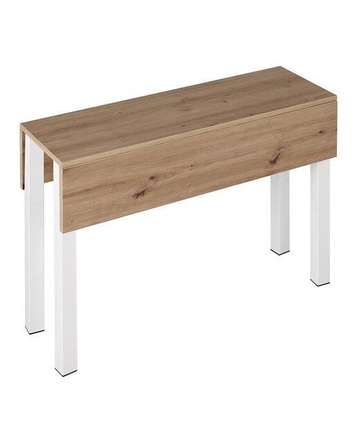 Mesa extensible laminada Scotland - Roble / Blanco Roble / Blanco-2