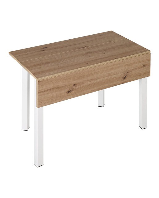 Mesa extensible laminada Scotland - Roble / Blanco Roble / Blanco-3