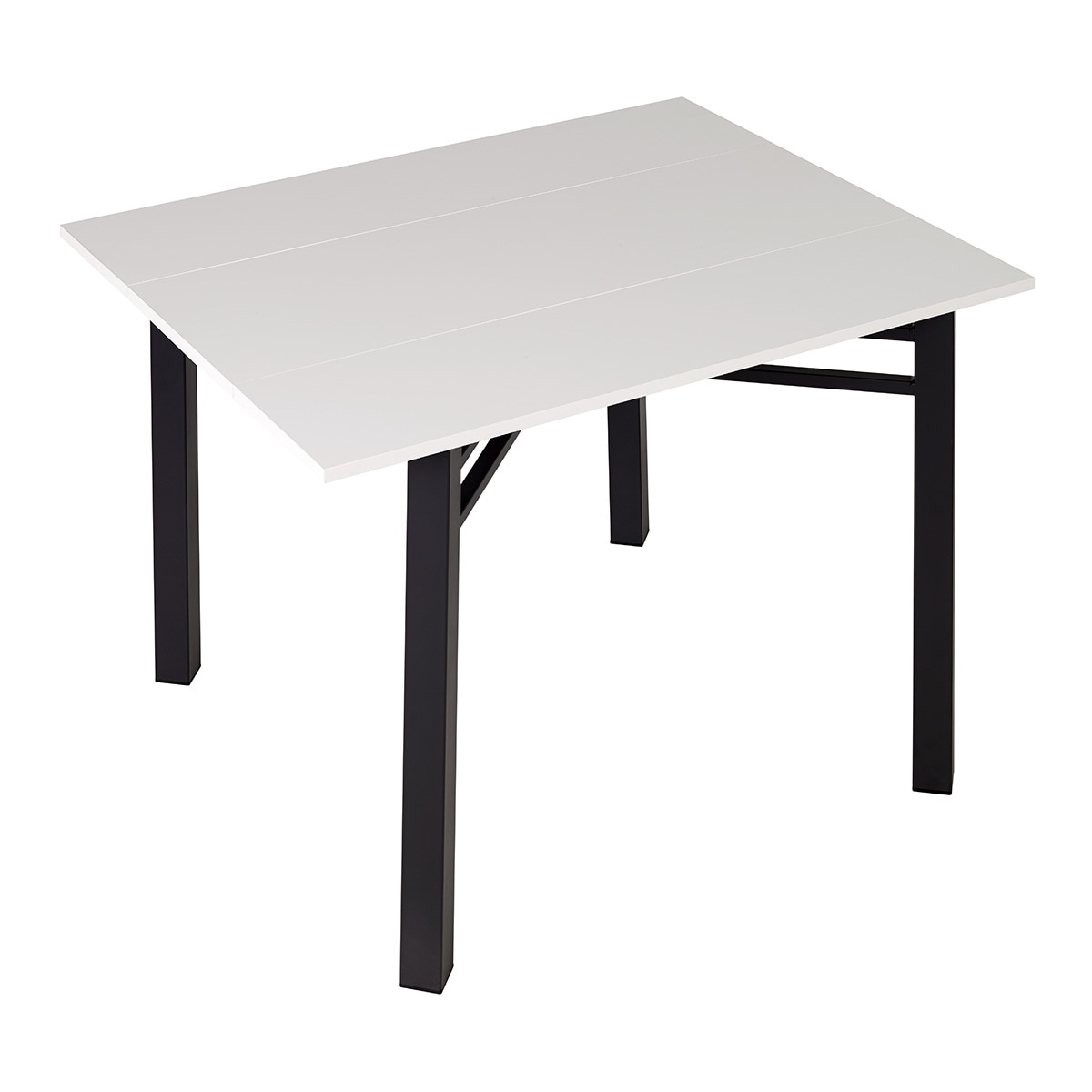 Mesa extensible laminada Scotland - Blanco / Negro Blanco / Negro-1