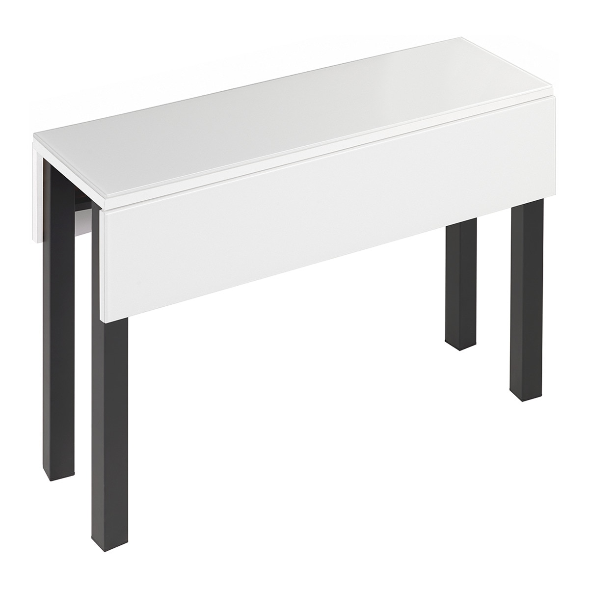 Mesa extensible de cristal Scotland - Antracita / Blanco Antracita / Blanco-1