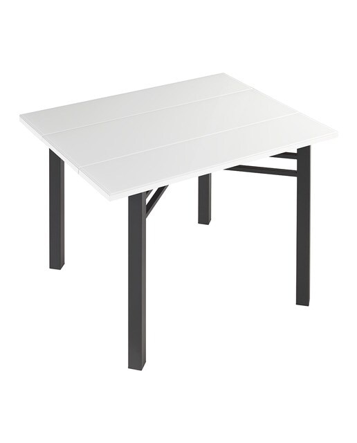 Mesa extensible de cristal Scotland - Antracita / Blanco Antracita / Blanco-2