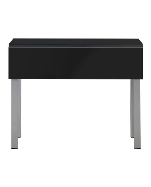Mesa extensible de cristal Scotland - Aluminio / Negro Aluminio / Negro-5