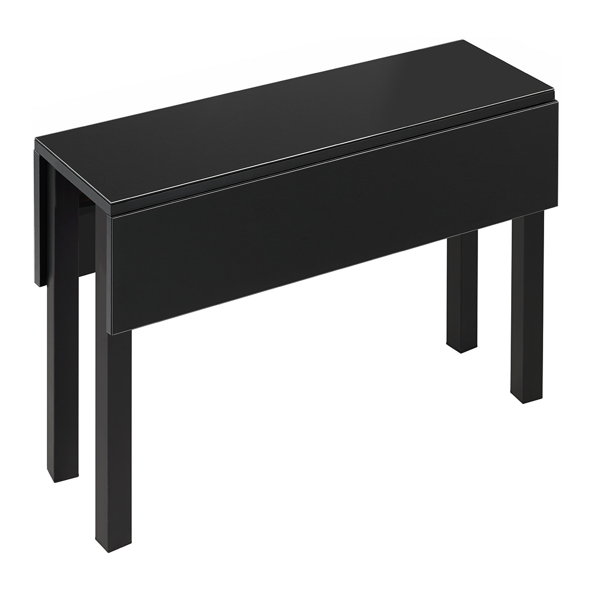 Mesa extensible de cristal Scotland - Negro / Negro Negro / Negro-1