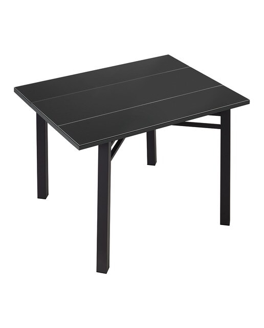 Mesa extensible de cristal Scotland - Negro / Negro Negro / Negro-2