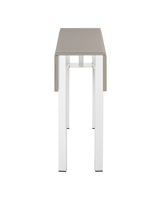 Mesa extensible de cristal Scotland - Blanco / Tórtola Blanco / Tórtola-4