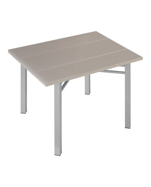 Mesa extensible de cristal Scotland - Aluminio / Tórtola Aluminio / Tórtola-2