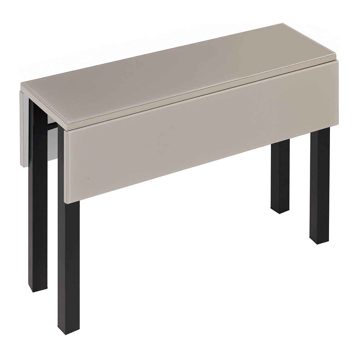 Mesa extensible de cristal Scotland - Negro / Tórtola Negro / Tórtola-1