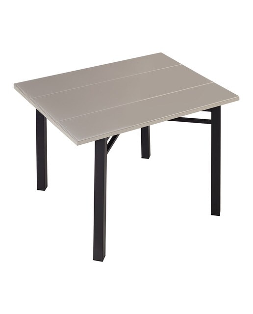 Mesa extensible de cristal Scotland - Negro / Tórtola Negro / Tórtola-2