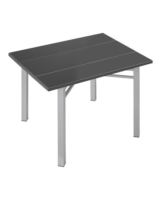 Mesa extensible de cristal Scotland - Aluminio / Antracita Aluminio / Antracita-2