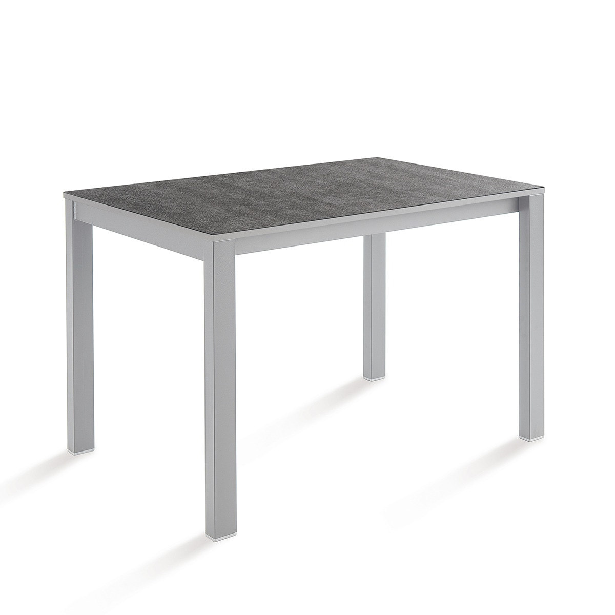 Mesa extensible con superficie compacta Ada - Aluminio / Compacto rapsodia 70 x 110 cm Aluminio / Compacto rapsodia-1