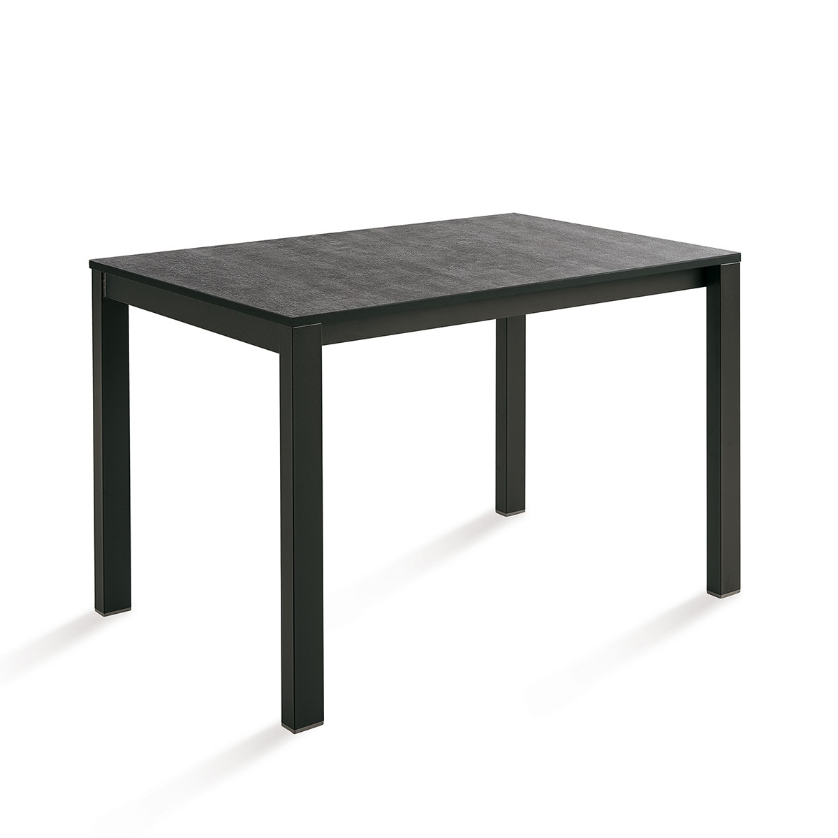 Mesa extensible con superficie compacta Ada - Negro / Compacto rapsodia 70 x 110 cm Negro / Compacto rapsodia-1