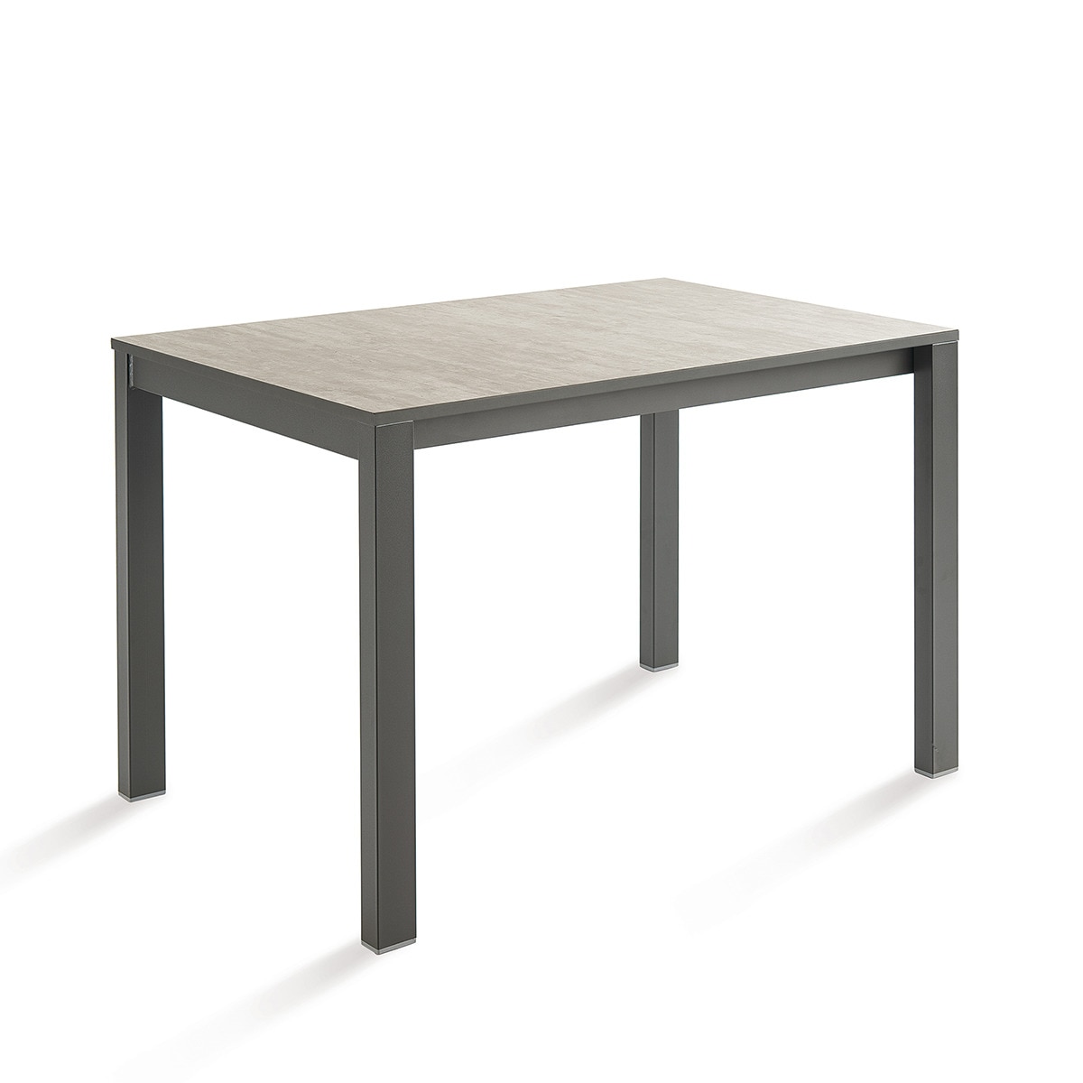 Mesa extensible con superficie compacta Ada - Grafito / Piedra 70 x 110 cm Grafito / Piedra-1