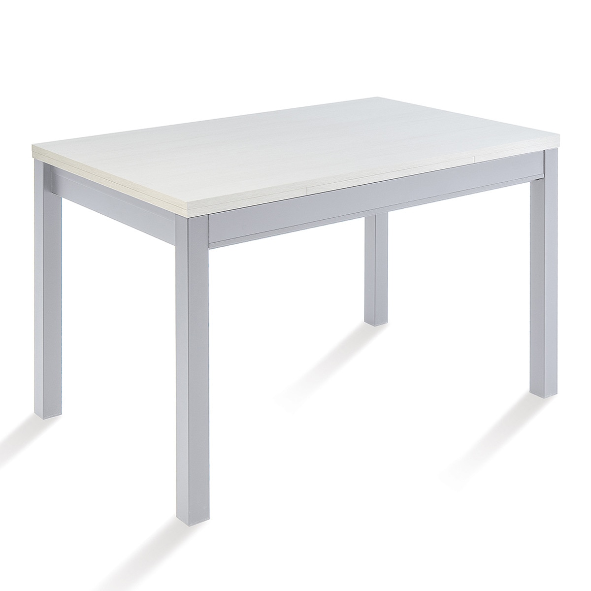 Mesa extensible con superficie laminada Menta - Aluminio / Roble Ártico 70 x 110 x 76 cm Aluminio / Roble Ártico-1