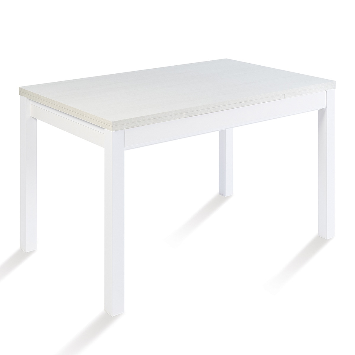 Mesa extensible con superficie laminada Menta - Blanco / Roble ártico 70 x 110 x 76 cm Blanco / Roble ártico-1