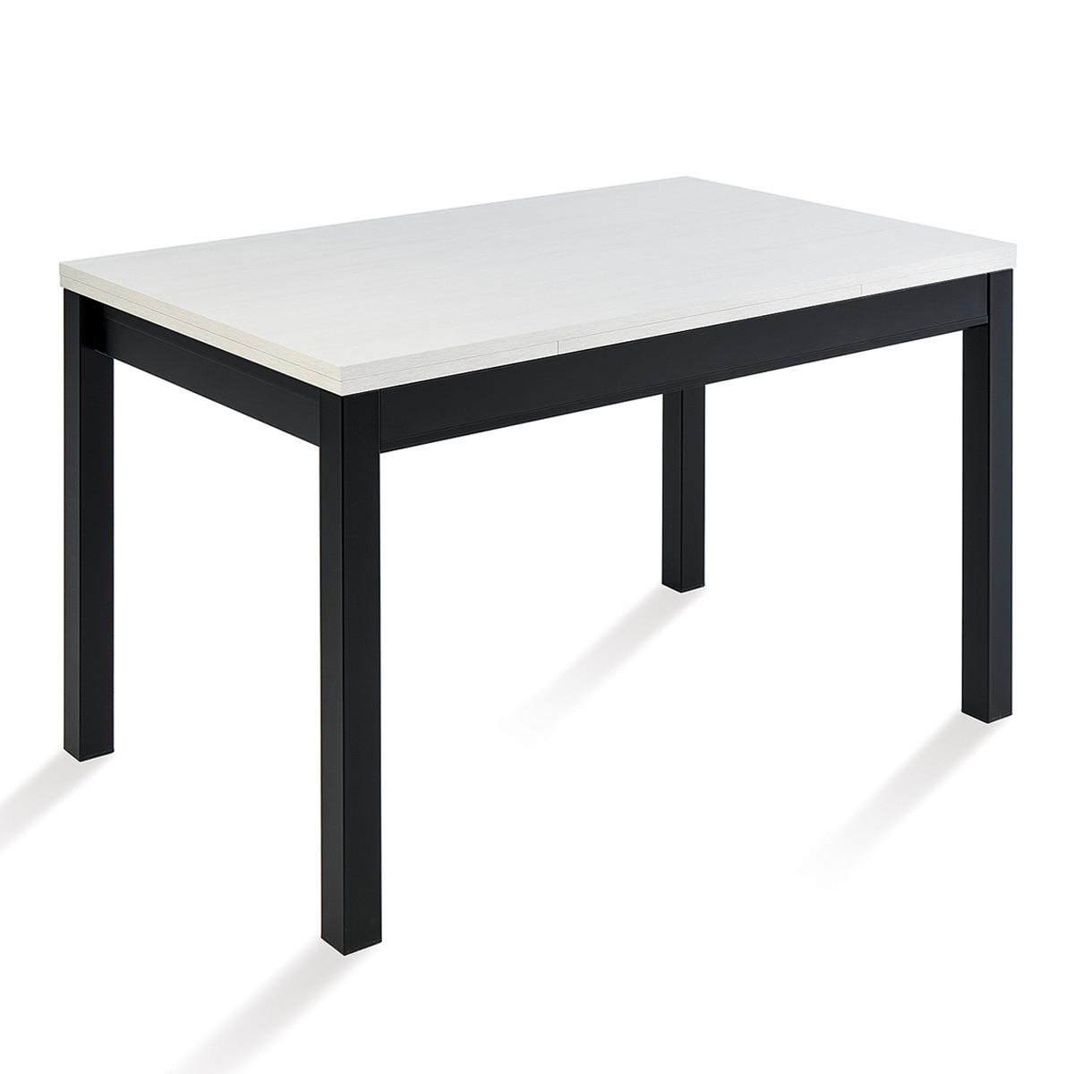 Mesa extensible con superficie laminada Menta - Negro / Roble ártico 70 x 110 x 76 cm Negro / Roble ártico-1