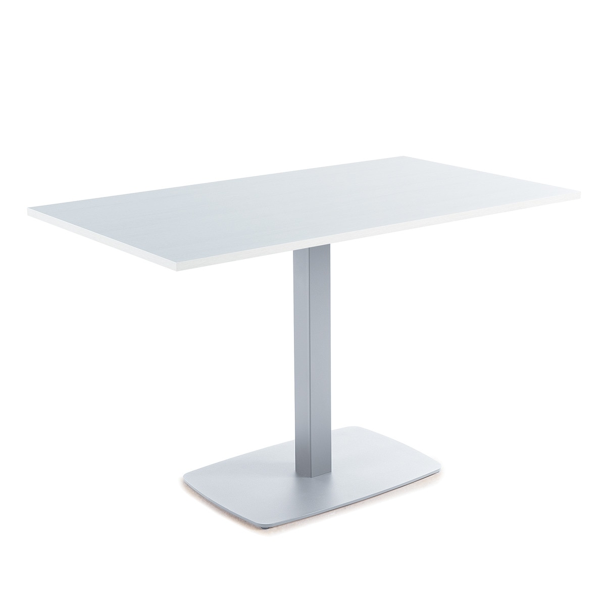 Mesa com Superfície Laminada Padua Alumínio / Laminado Carvalho Ártico-1