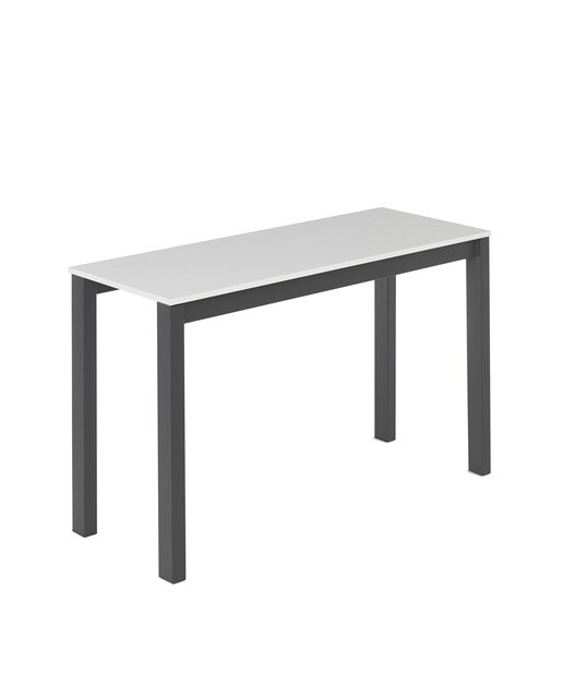 Imagen 2 de Mesa extensible con superficie laminada Ginger - Blanco / Antracita 100 cm Blanco / Antracita