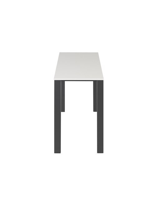 Imagen 4 de Mesa extensible con superficie laminada Ginger - Blanco / Antracita 100 cm Blanco / Antracita