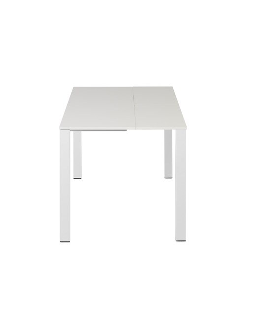 Imagen 3 de Mesa extensible con superficie laminada Ginger - Blanco / Blanco 100 cm Blanco / Blanco