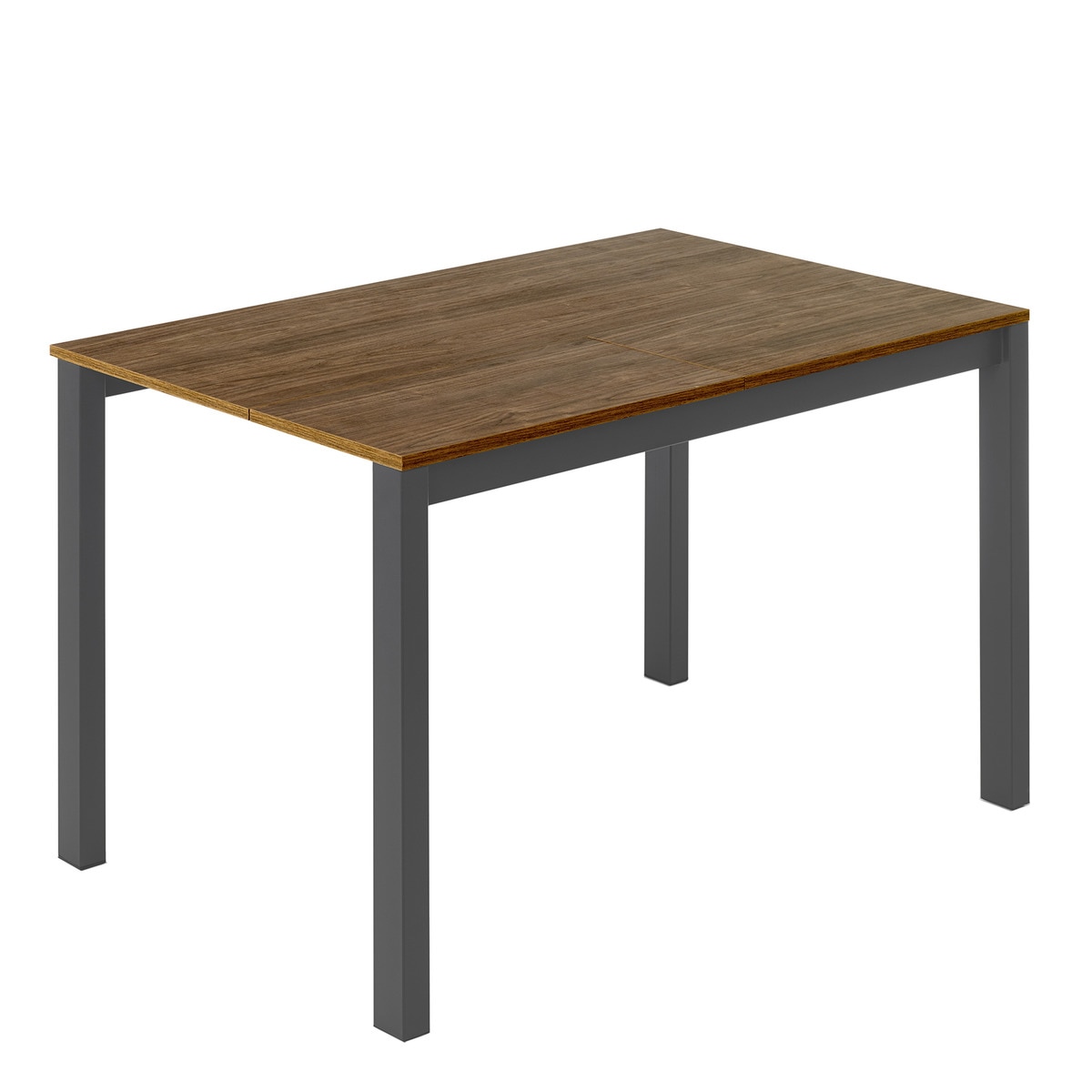 Mesa extensible con superficie laminada Ginger - Nogal / Antracita 100 cm Nogal / Antracita-1
