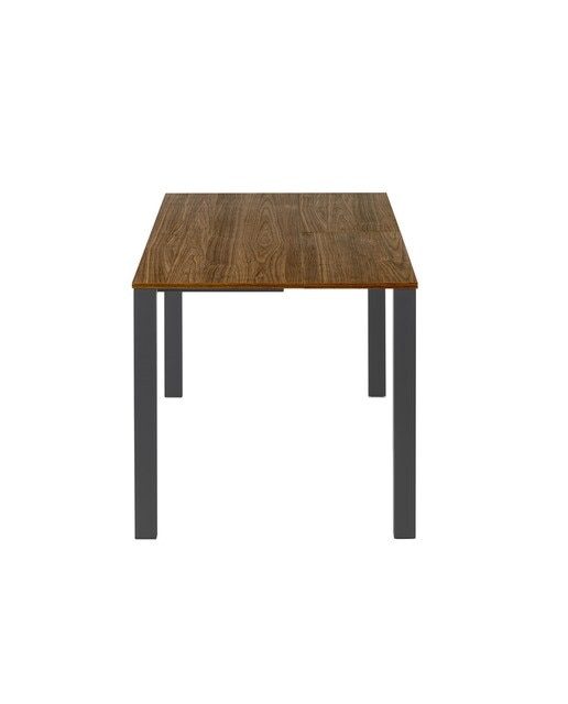 Mesa extensible con superficie laminada Ginger - Nogal / Antracita 100 cm Nogal / Antracita-3