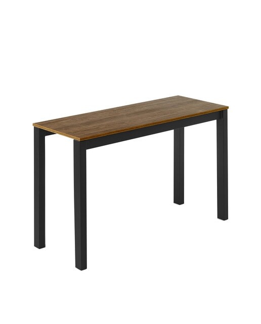 Mesa extensible con superficie laminada Ginger - Nogal / Negro 100 cm Nogal / Negro-2