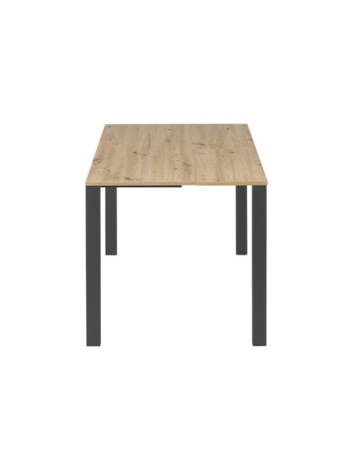 Mesa extensible con superficie laminada Ginger - Roble / Antracita 100 cm Roble / Antracita-3