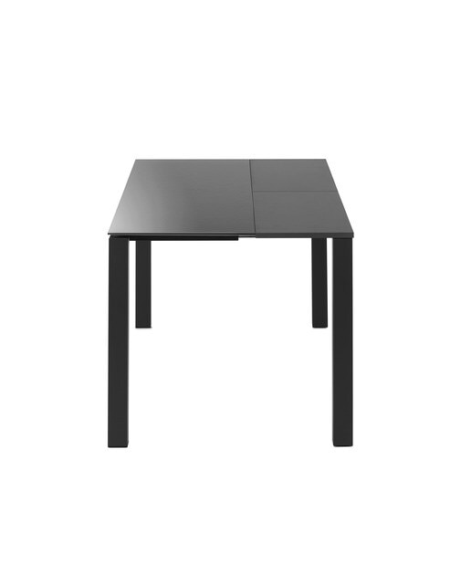 Mesa extensible de cristal Ginger - Antracita / Negro 100 cm Antracita / Negro-3