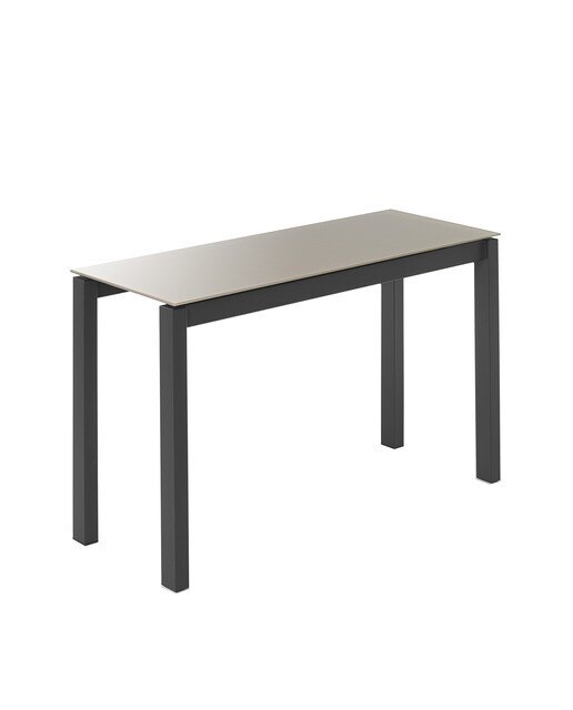Mesa extensible de cristal Ginger - Tórtola / Antracita 100 cm Tórtola / Antracita-2