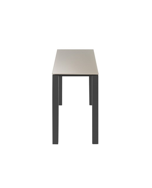 Mesa extensible de cristal Ginger - Tórtola / Antracita 100 cm Tórtola / Antracita-4