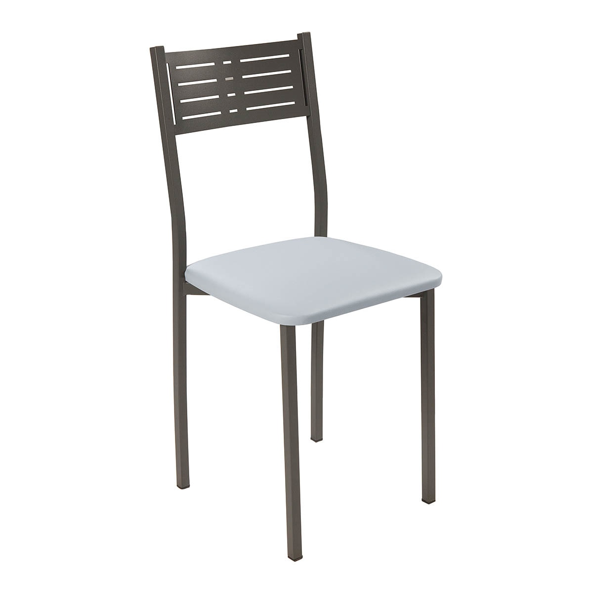 Silla en símil piel Inés - Grafito / Gris Grafito / Gris-1