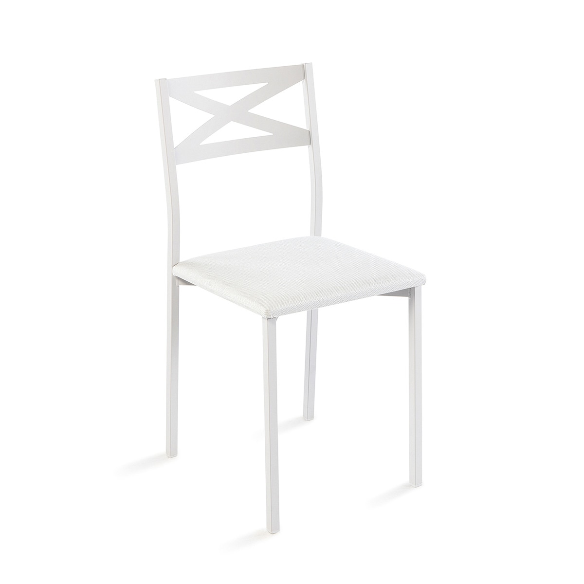 Silla en tejido vinílico Cross El Corte Ingés - Blanco Blanco-1