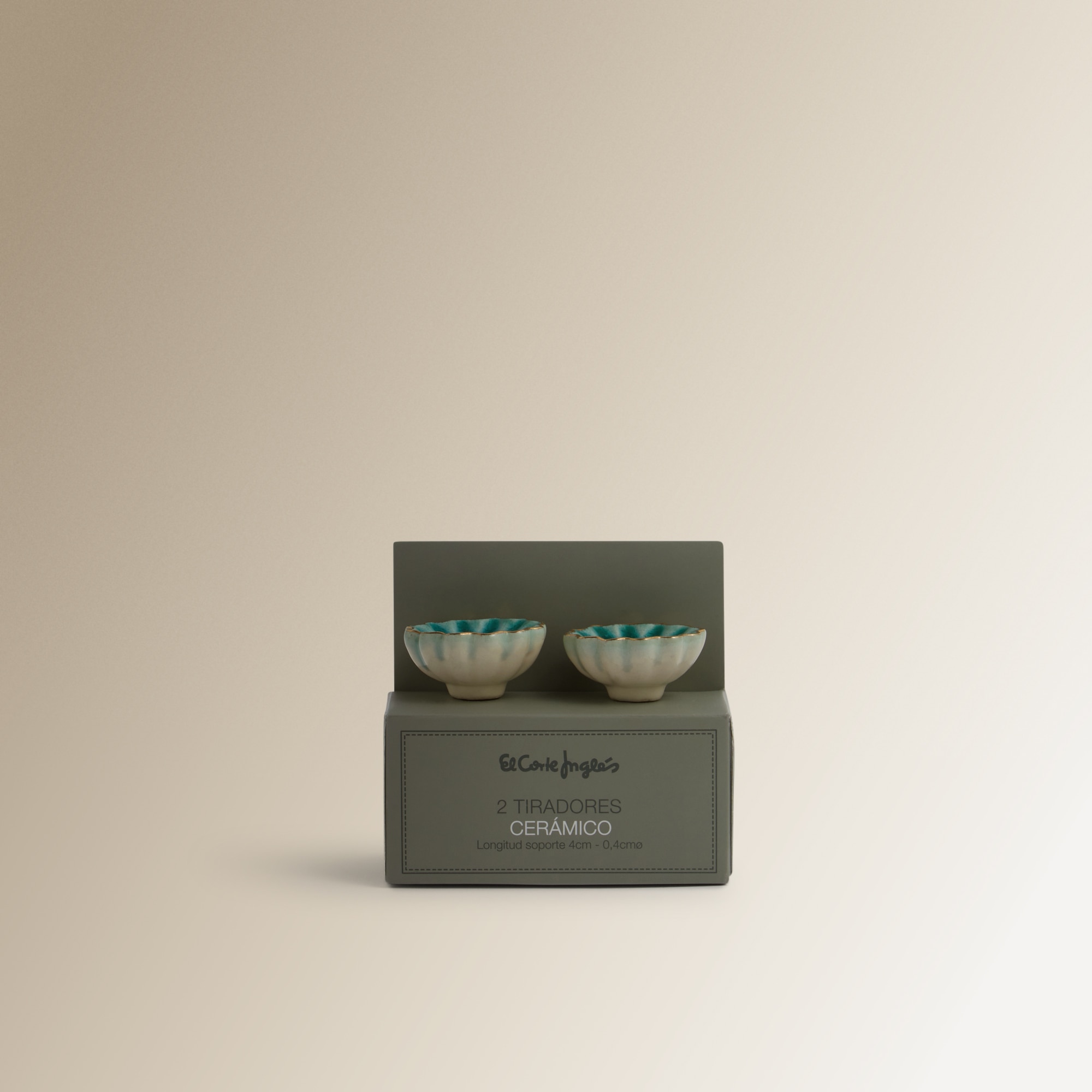 Set de 2 tiradores glazed Gress El Corte Inglés - Rosa claro Rosa claro-4