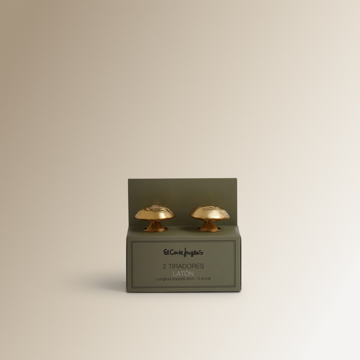 Conjunto de 2 puxadores com efeito martelado Selva Ouro-4