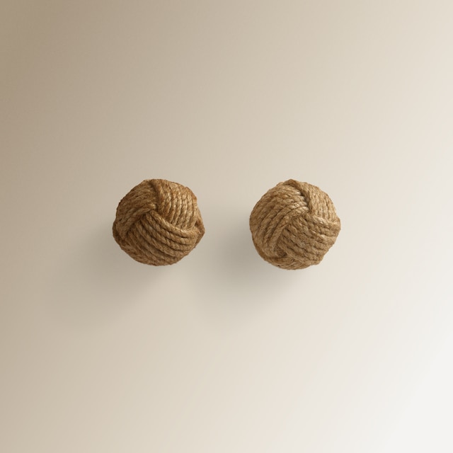 Imagen 0 de Set de 2 tiradores con forma de cuerda Wood El Corte Inglés