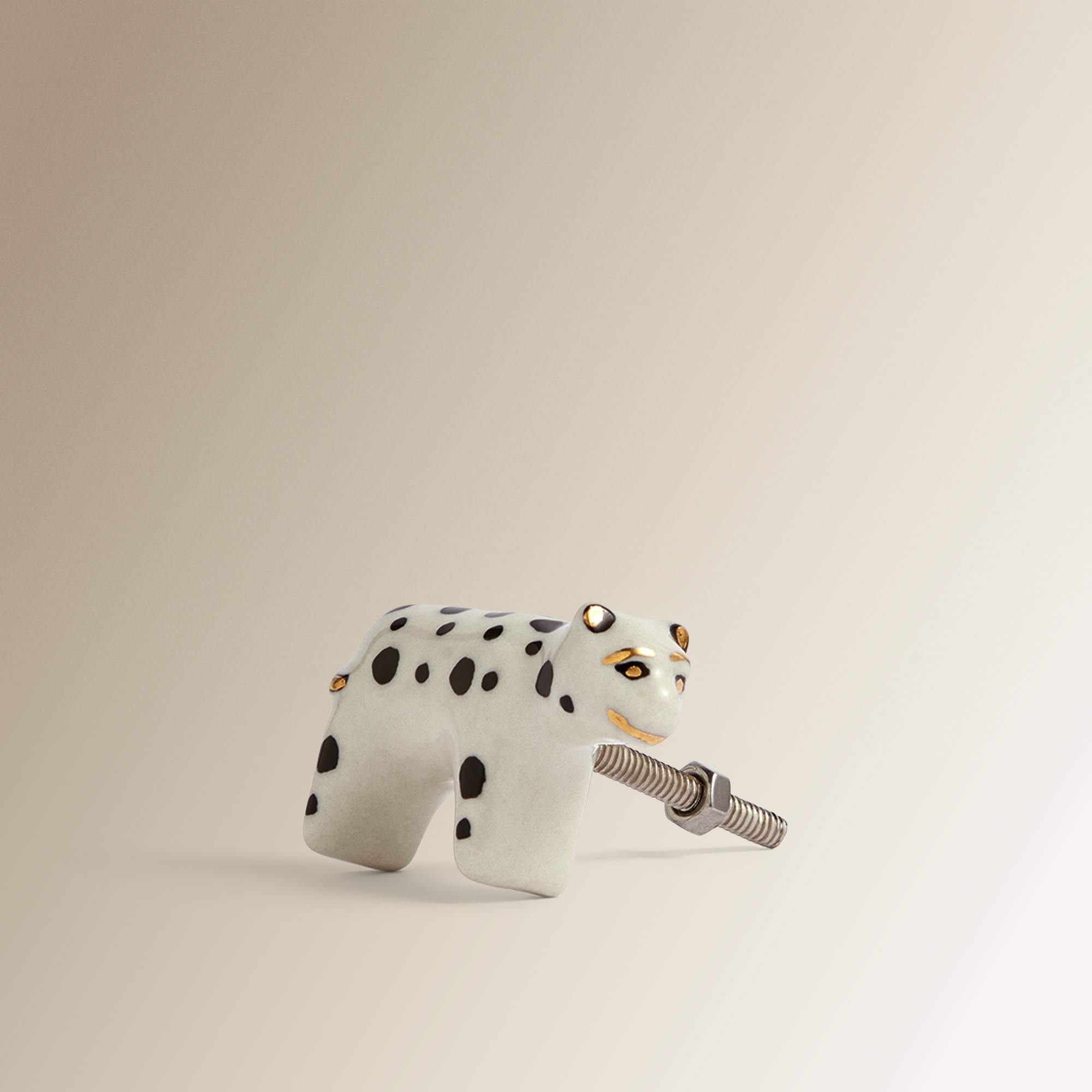 Maçaneta com Forma de Vaca Fun Preto-2