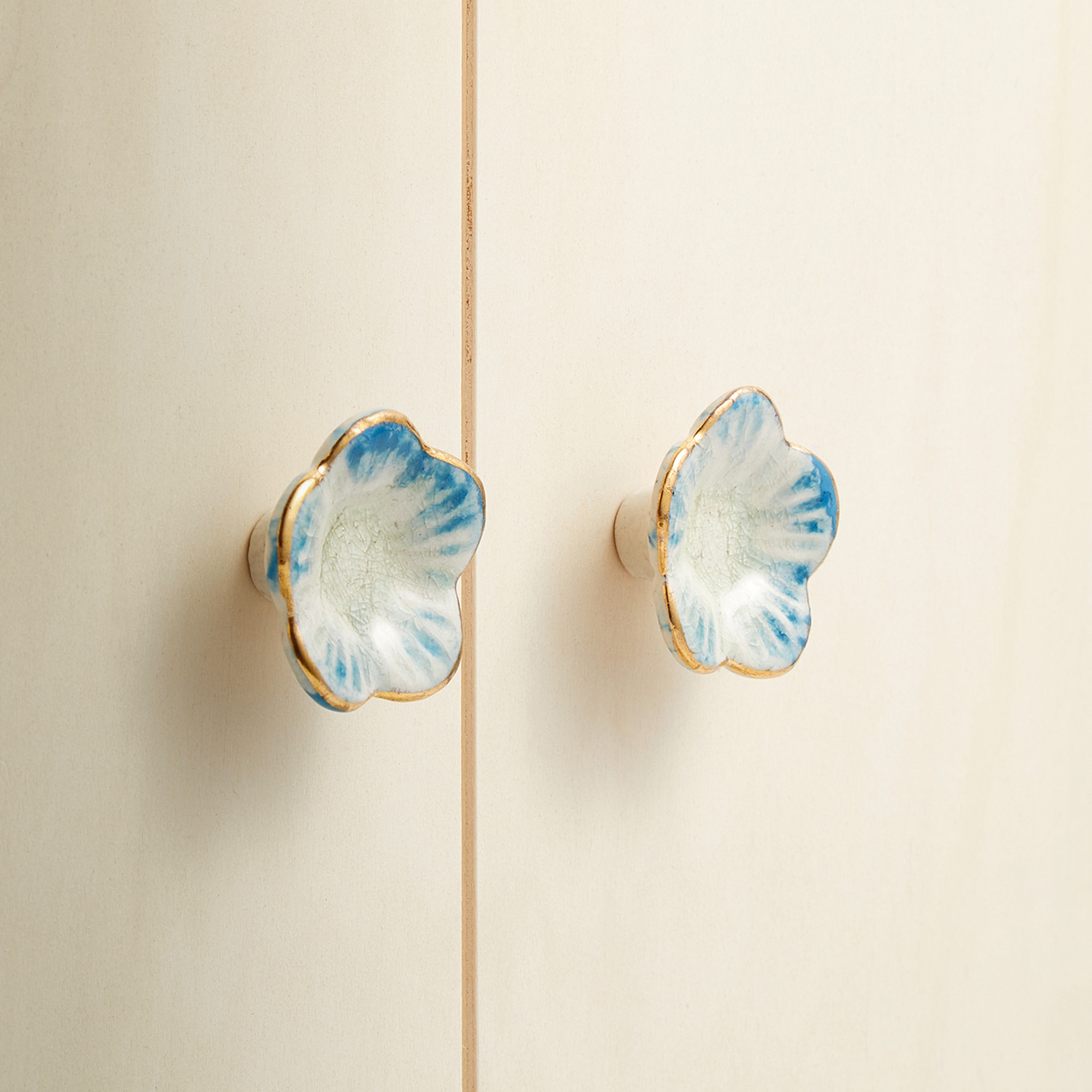 Maçaneta Flor Azul Fun Azul-2