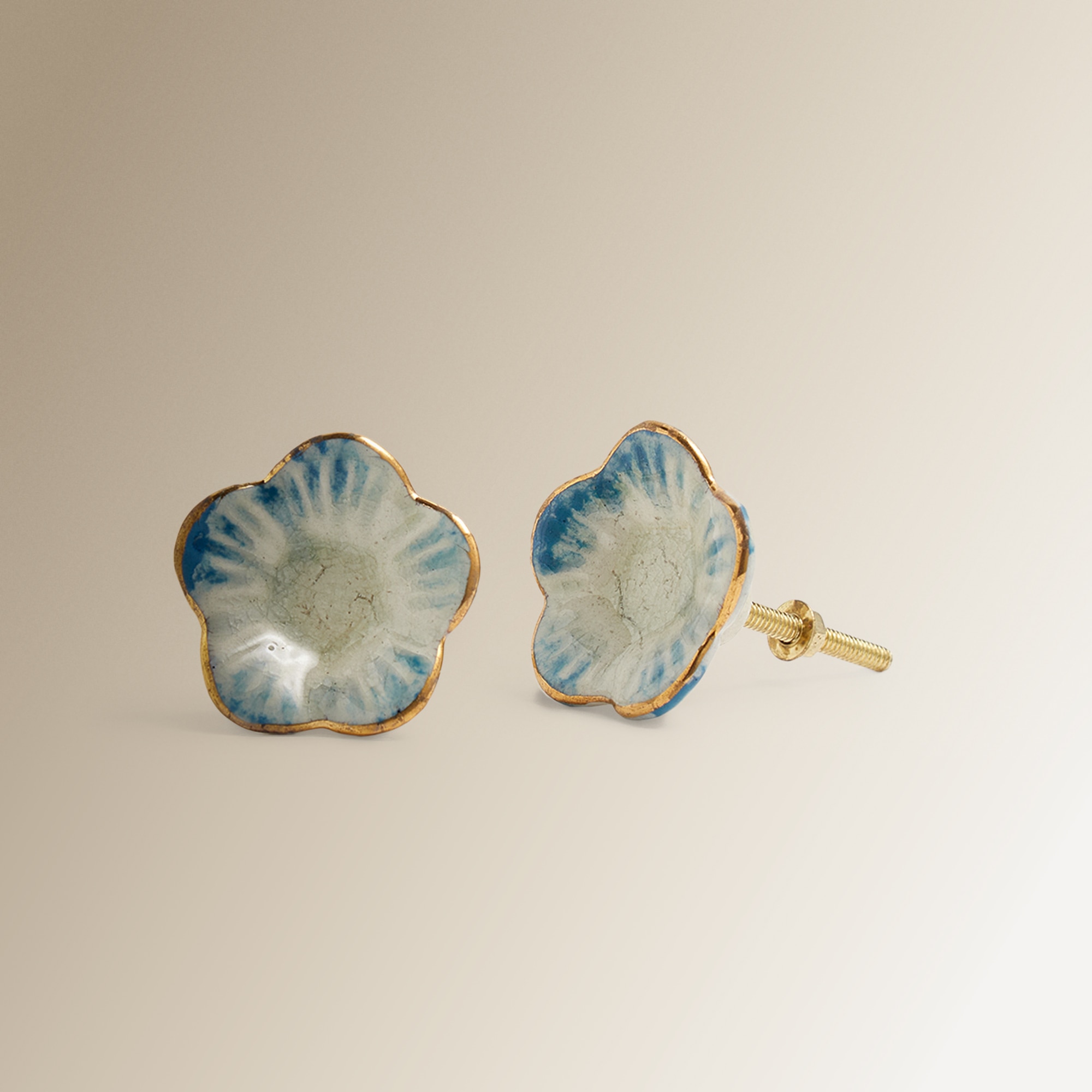 Maçaneta Flor Azul Fun Azul-3