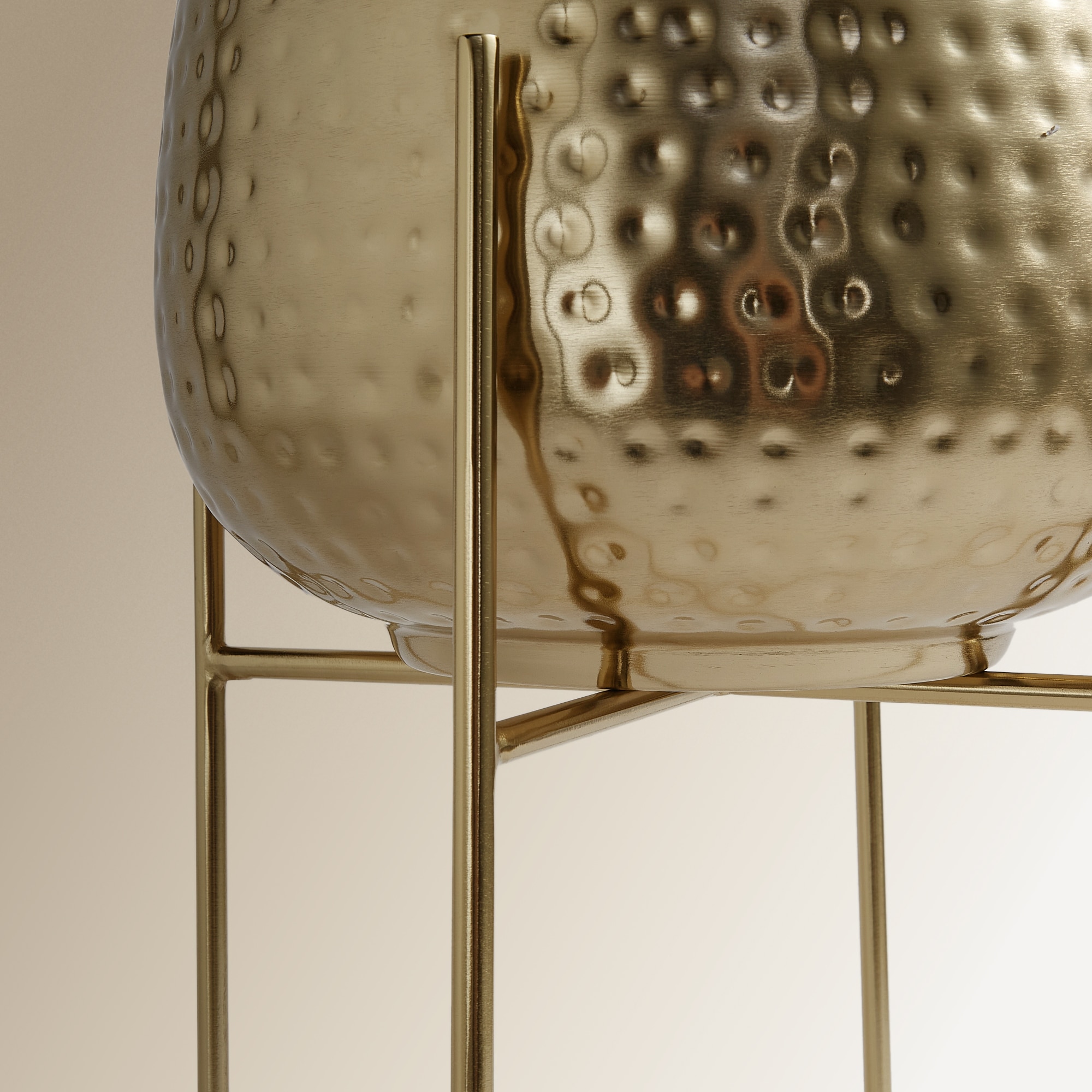 Macetero con soporte Hammer El Corte Inglés - Oro Oro-3
