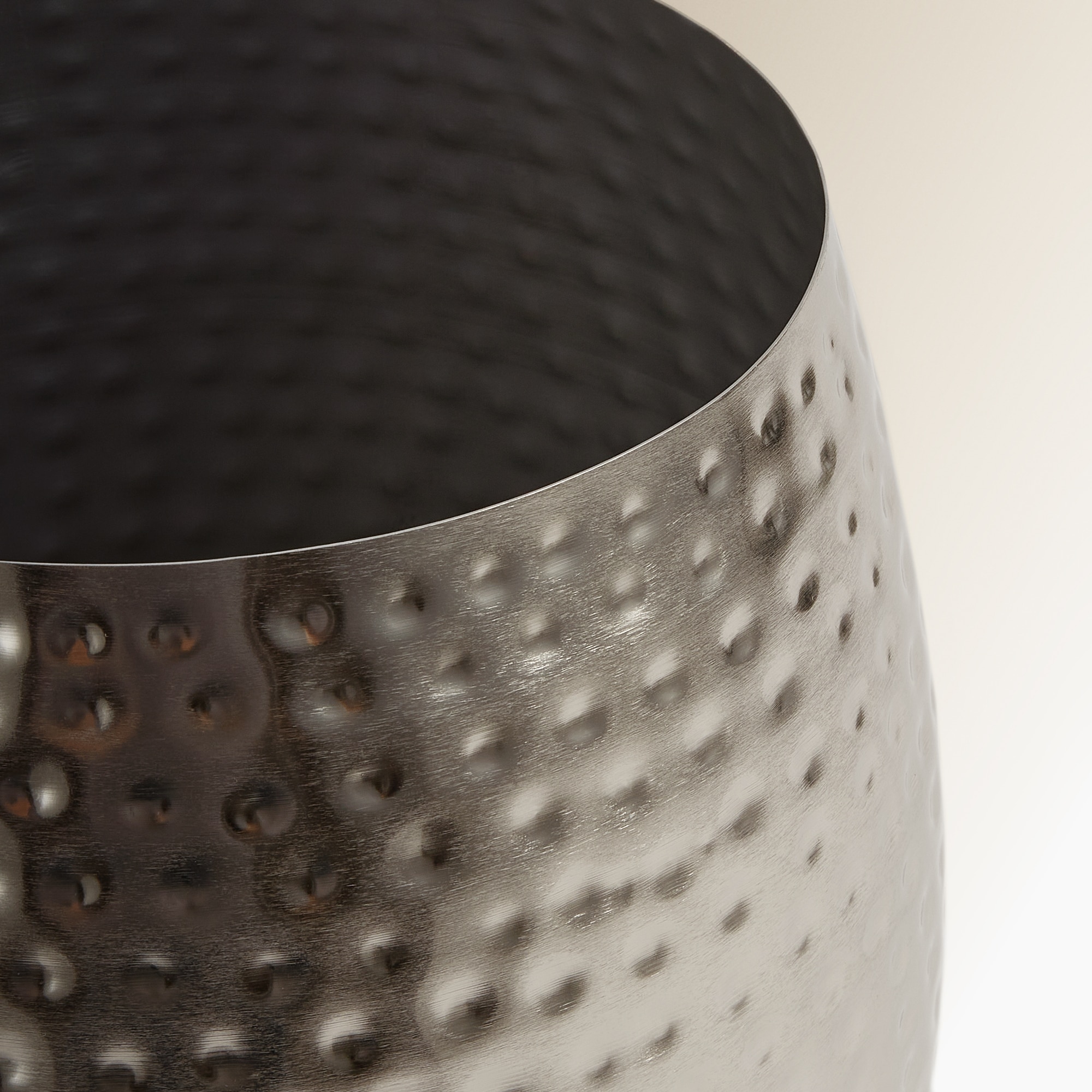 Vaso com suporte Hammer Prata-5