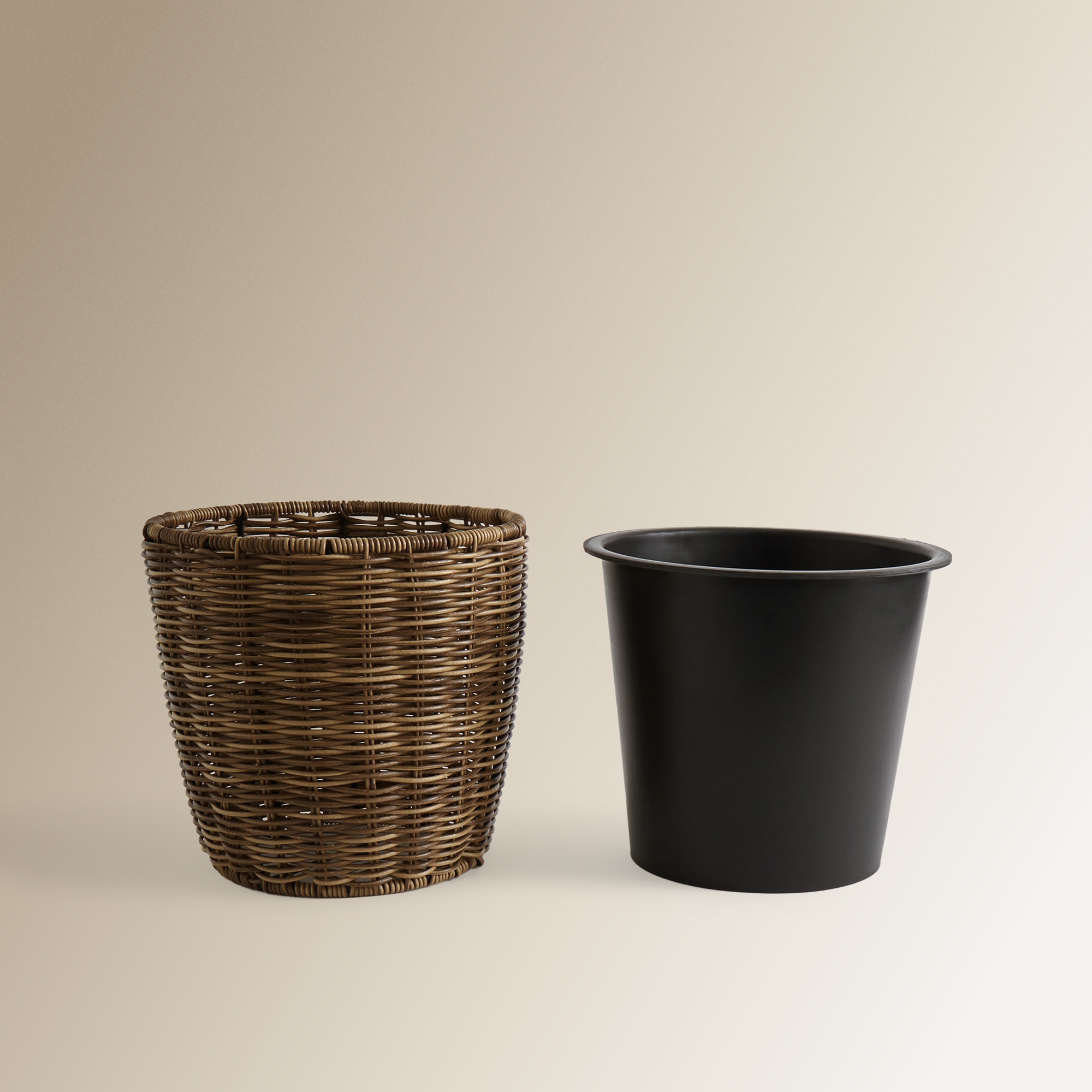 Vaso Poli-Rattan Antigua Castanho-5