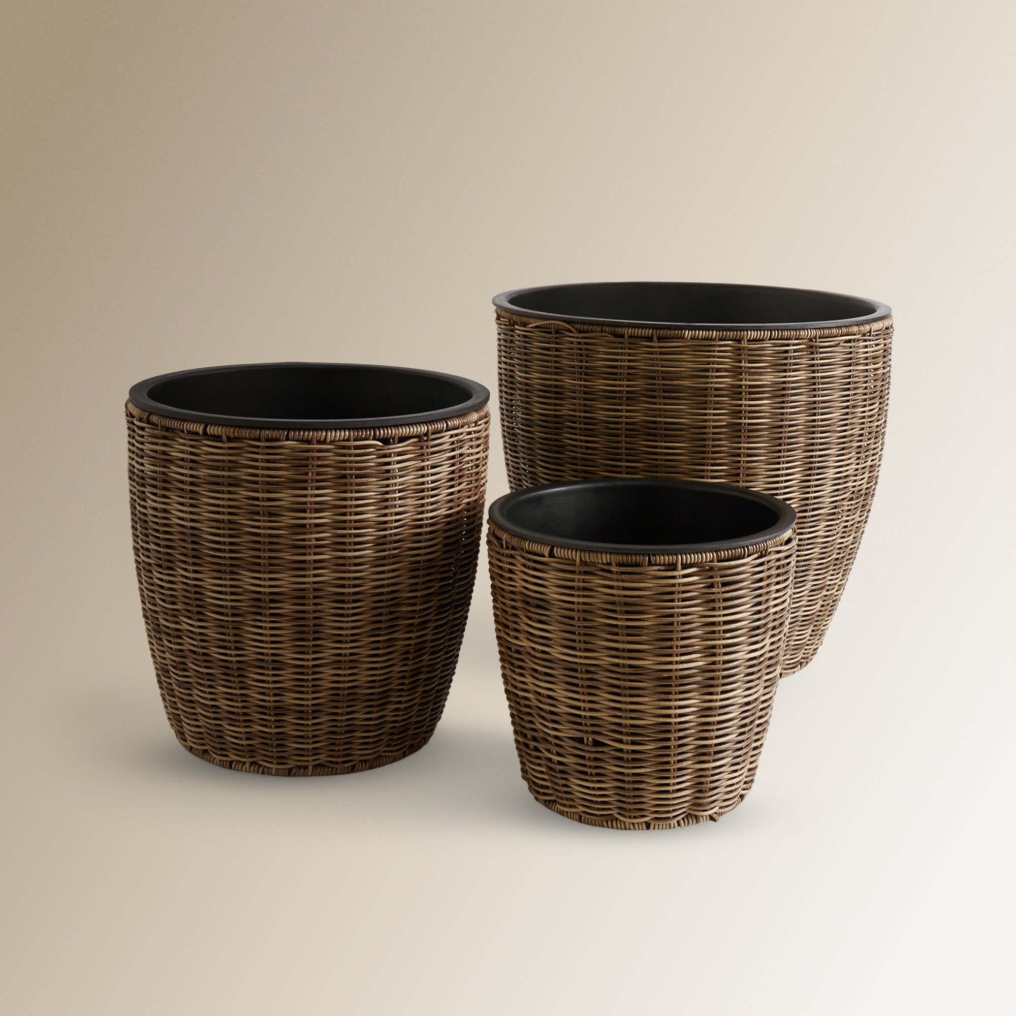 Vaso Poli-Rattan Antigua Castanho-6